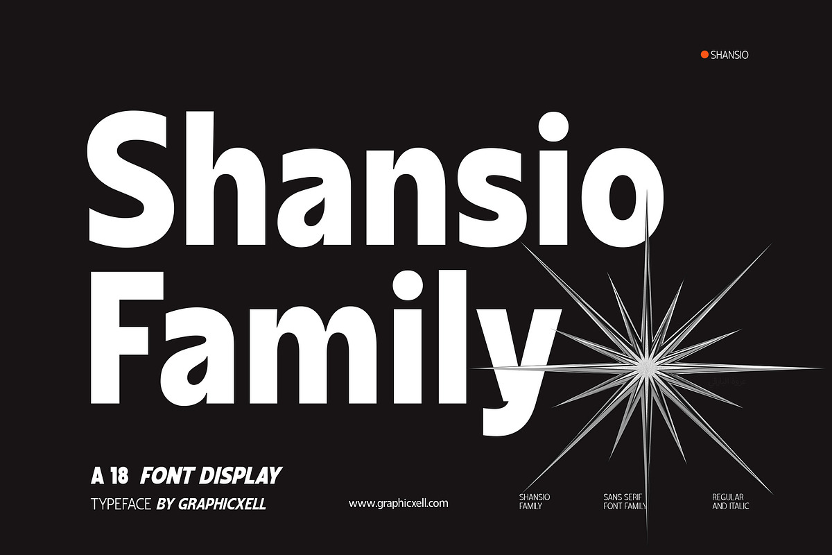 Shansio Sans Serif Font Family, a Sans Serif Font by Graphicxell (Photo 1 of 10)