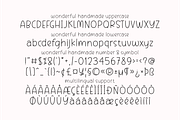 Wonderful Handmade - Notes Font, a Font by Keithzo (Thumbnail 8 of 8)