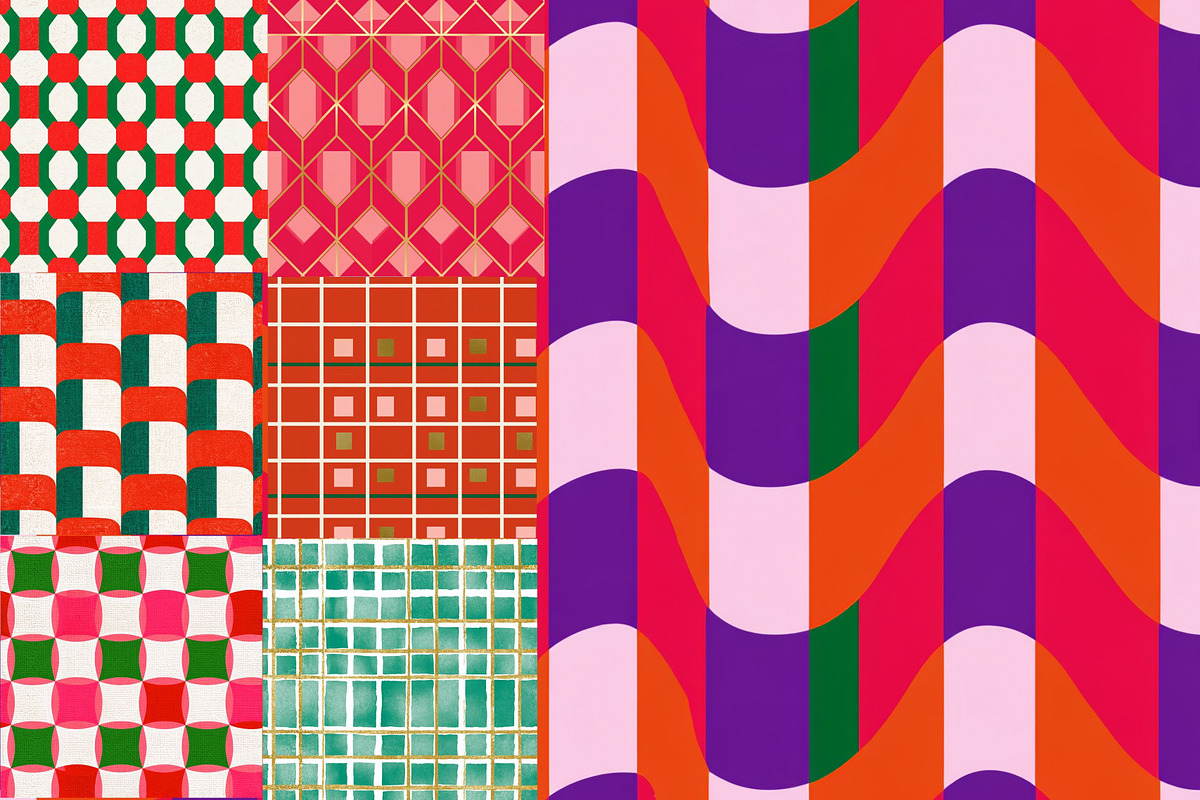 200 Christmas Grid Patterns, a Pattern Graphic by Pattern Whimsy (Photo 3 of 10)