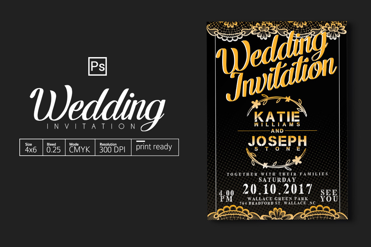 Wedding Invitation, an Invitation Template by Tiaga (Photo 1 of 4)