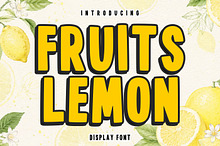 Fruits Lemon Font