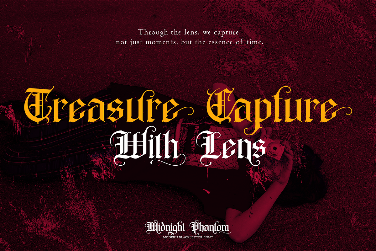 Midnight Phantom - Blackletter Font, a Blackletter Font by Pixesia Studio (Photo 2 of 10)