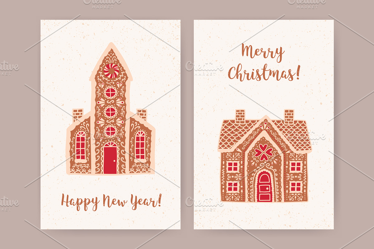 Gingerbread houses, a Decorative Illustration by Good Studio (Photo 2 of 10)