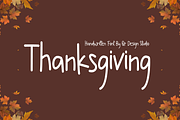 Thanks Gratitude - Thanksgiving Font, a Handwritten Font by QR Design Studio (Thumbnail 3 of 7)