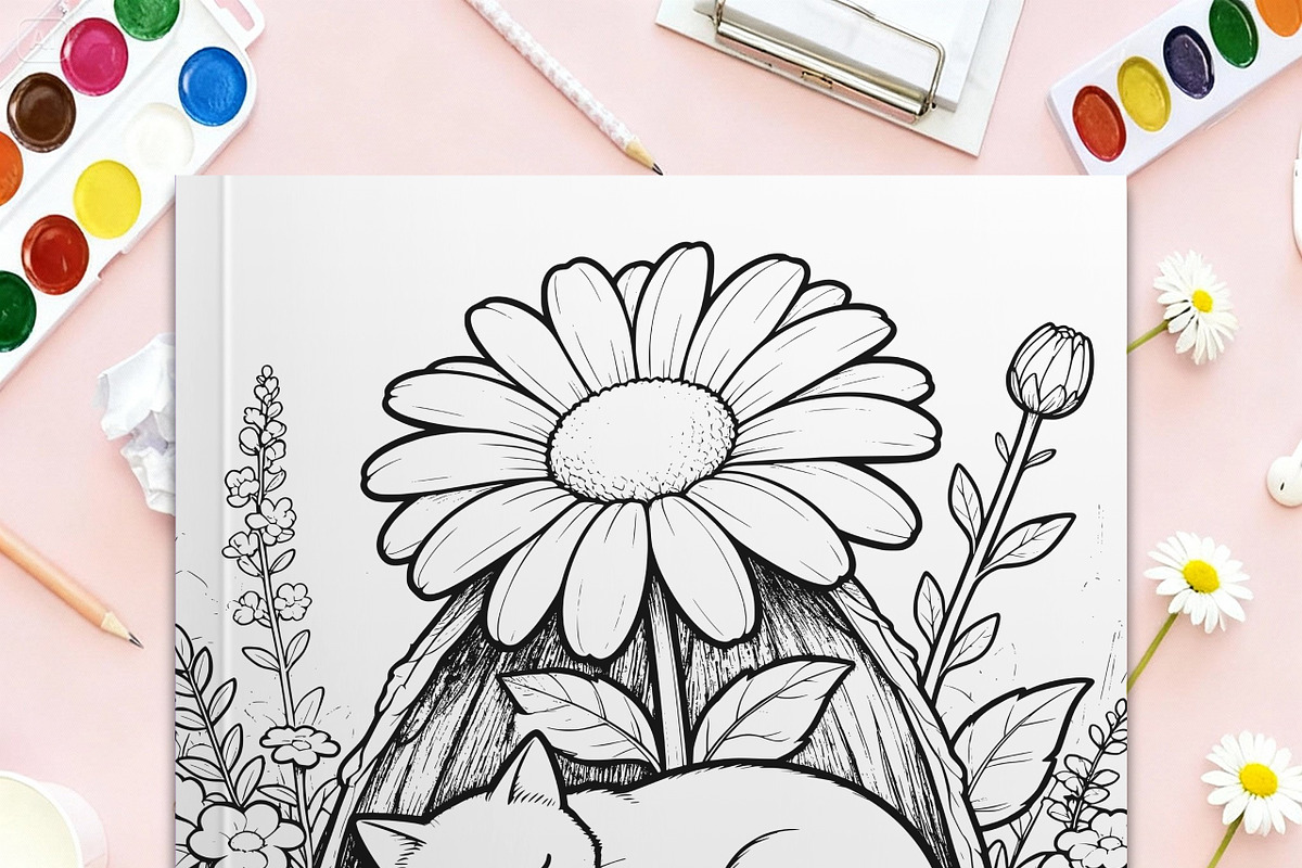 Garden Coloring Book – 20 Pages, an Illustration by No.13 (Photo 3 of 8)