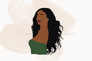 Afro Woman SVG Bundle, Black Woman