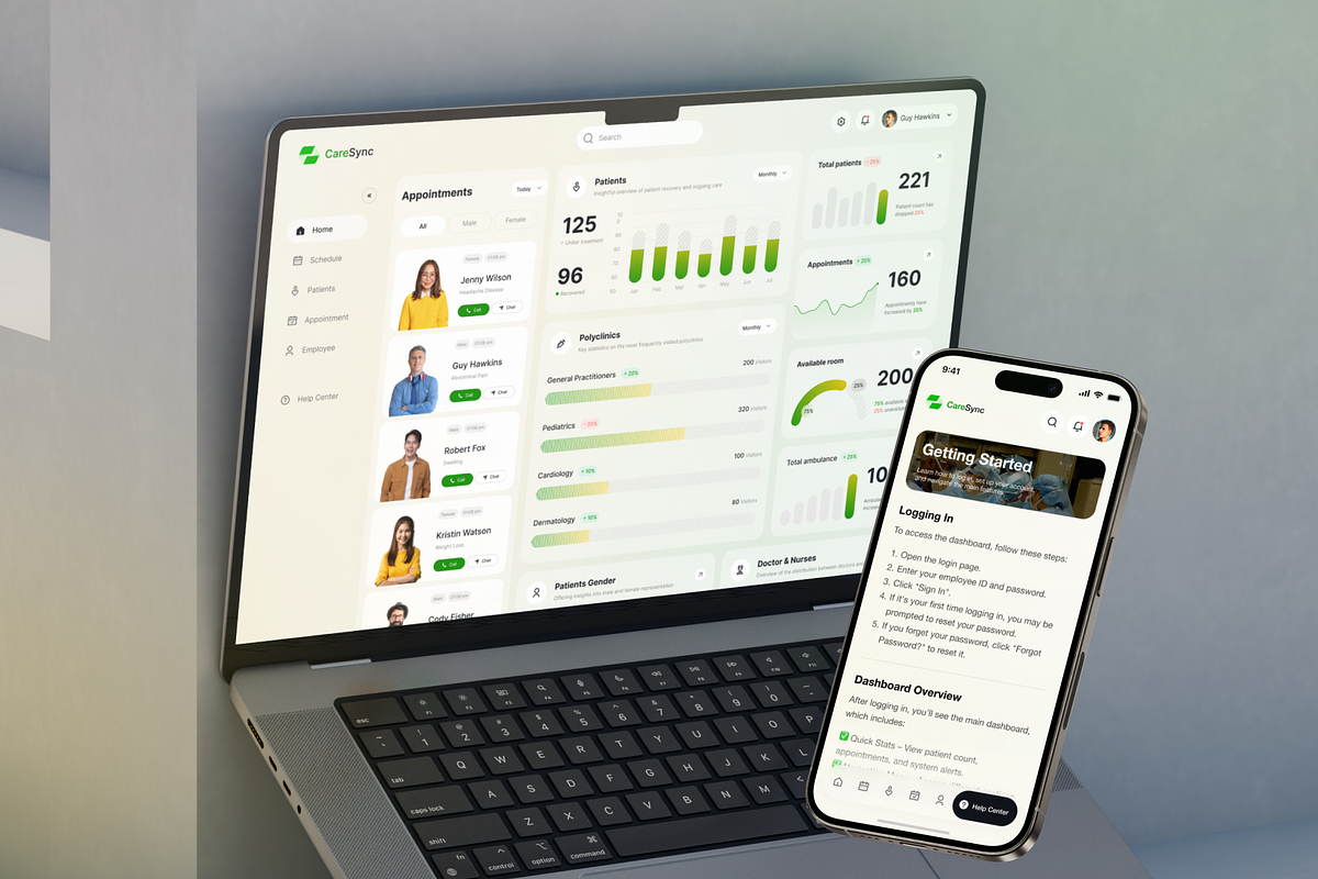 CareSync - SAAS Company UI Kit, an UI Kit Template by Agensip Design Agency (Photo 6 of 10)