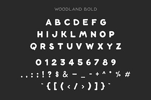 Woodland Font