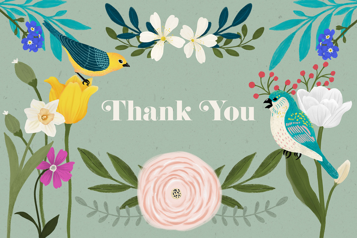 Birds and Blooms Collection, an Illustration by The Audacious Brush (Photo 10 of 10)