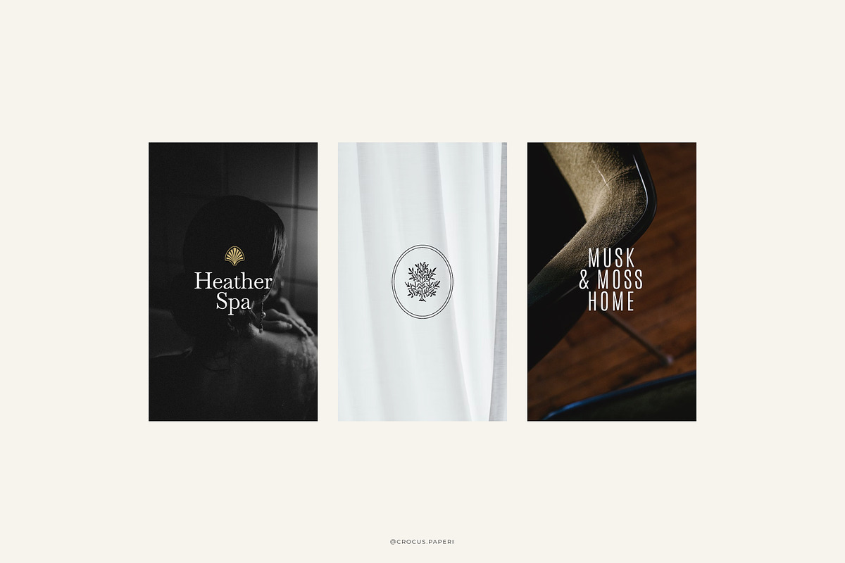 LUXURY Logos & Business Cards, a Branding & Logo Template by Crocus Paperi (Photo 6 of 17)