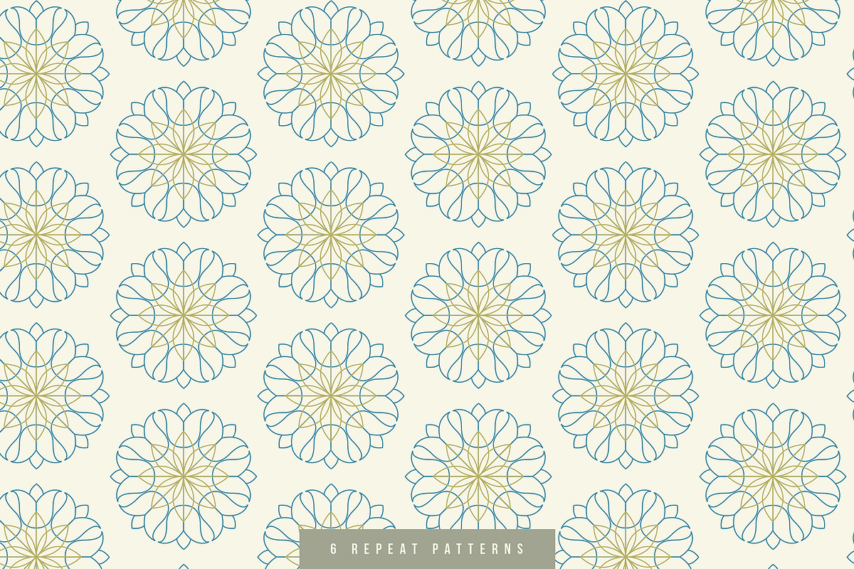 6 Mandalas with Design Elements, a Branding & Logo Template by The Store (Photo 10 of 12)