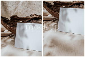 Tent Fold Card Mockup 5.5x4.25