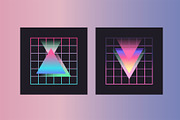RETROWAVE 80s, 90s Synthwave Style, a Texture Graphic by Oksana Trygub (Thumbnail 5 of 15)