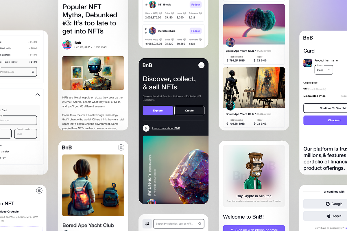 NFT Website, an UI Kit Template by Julia Shagofferova (Photo 12 of 13)