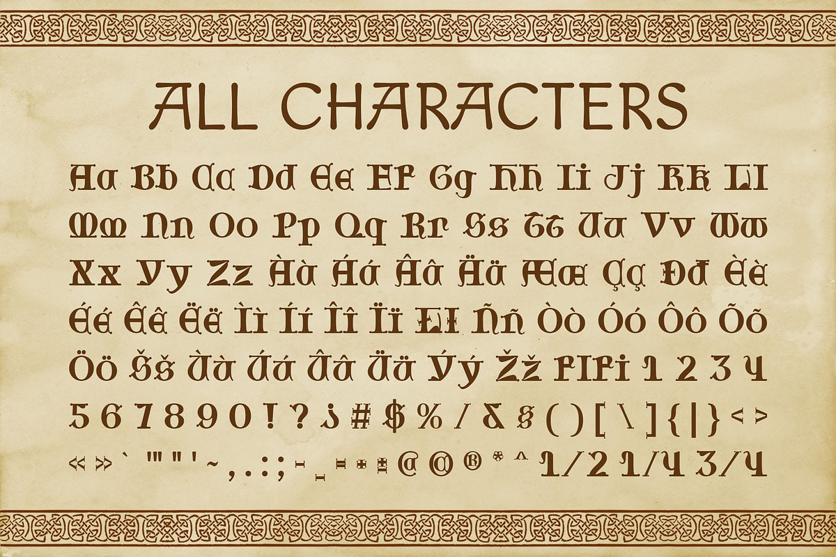 CS Laura – Gothic Uncial Font, a Sans Serif Font by Craft Supply Co. (Photo 8 of 8)