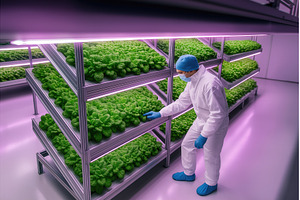 Scientist in protective clothing, a Technology Photo by Sergey Kotenev