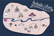 Wedding Map & Itinerary Creator Kit, an Object Illustration by Happy Monday Creative (Thumbnail 3 of 19)
