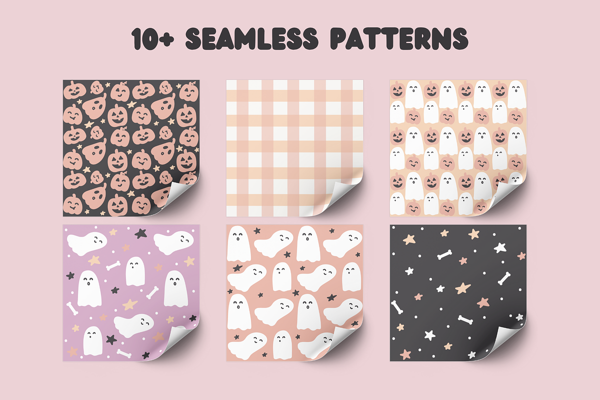 Spooky Cuties Collection, a Pattern Graphic by Ashlee Marie Design (Photo 3 of 6)