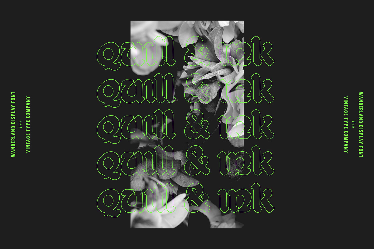Wanderland Display Font, a Script Font by Vintage Type Company (Photo 2 of 9)