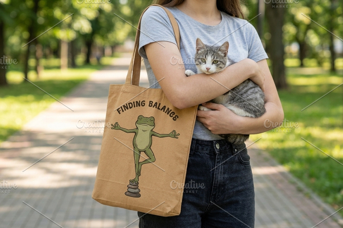 Finding Balance, an Animal Illustration by Vectorlina (Photo 3 of 4)