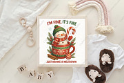 Funny Cute Snowman Christmas PNG, an Illustration by CraftArtStudio (Thumbnail 4 of 4)