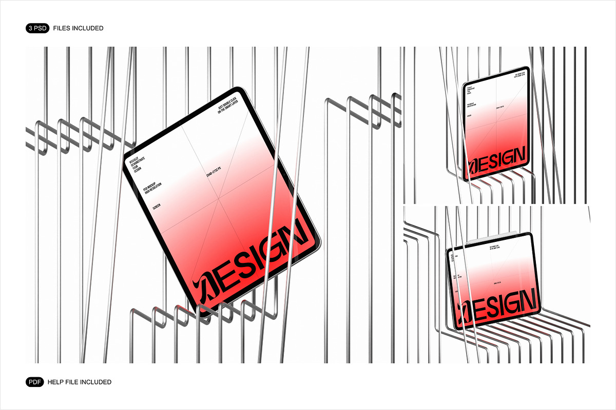 iPad Mockup Set, an iPad Mockup by Renderteam (Photo 2 of 11)