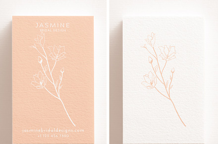 Floral Pink Business Card, a Business Card Template by iloladesign