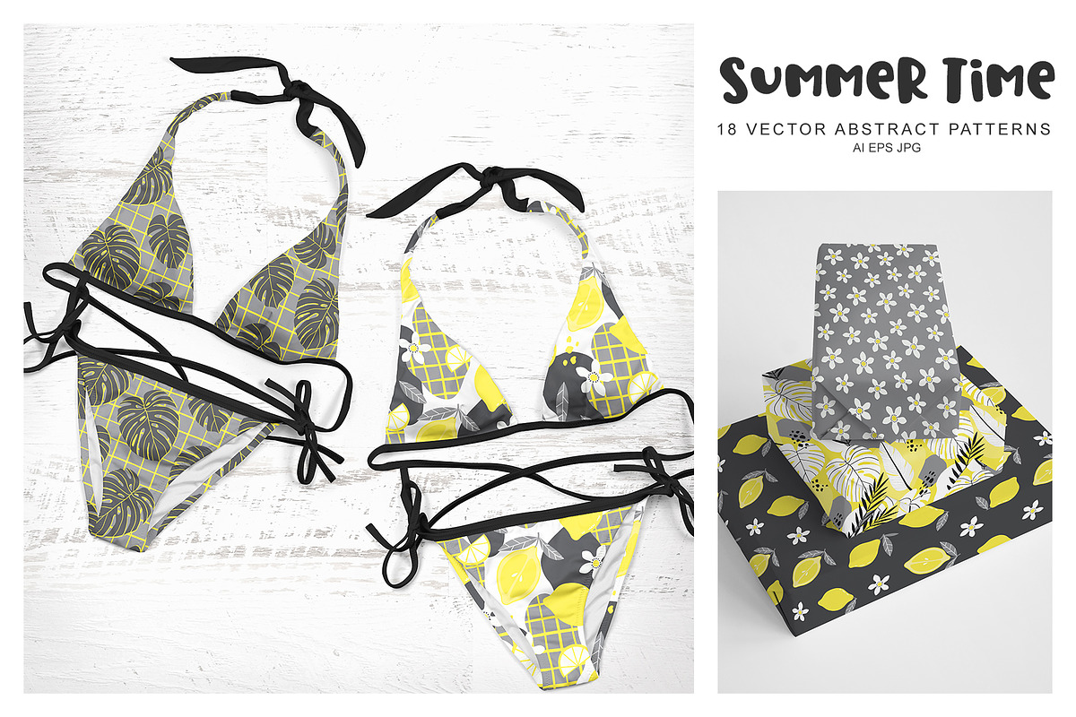 Summer Time Abstract Patterns Set, an Animal Illustration by Natalia Fedorova (Photo 11 of 11)