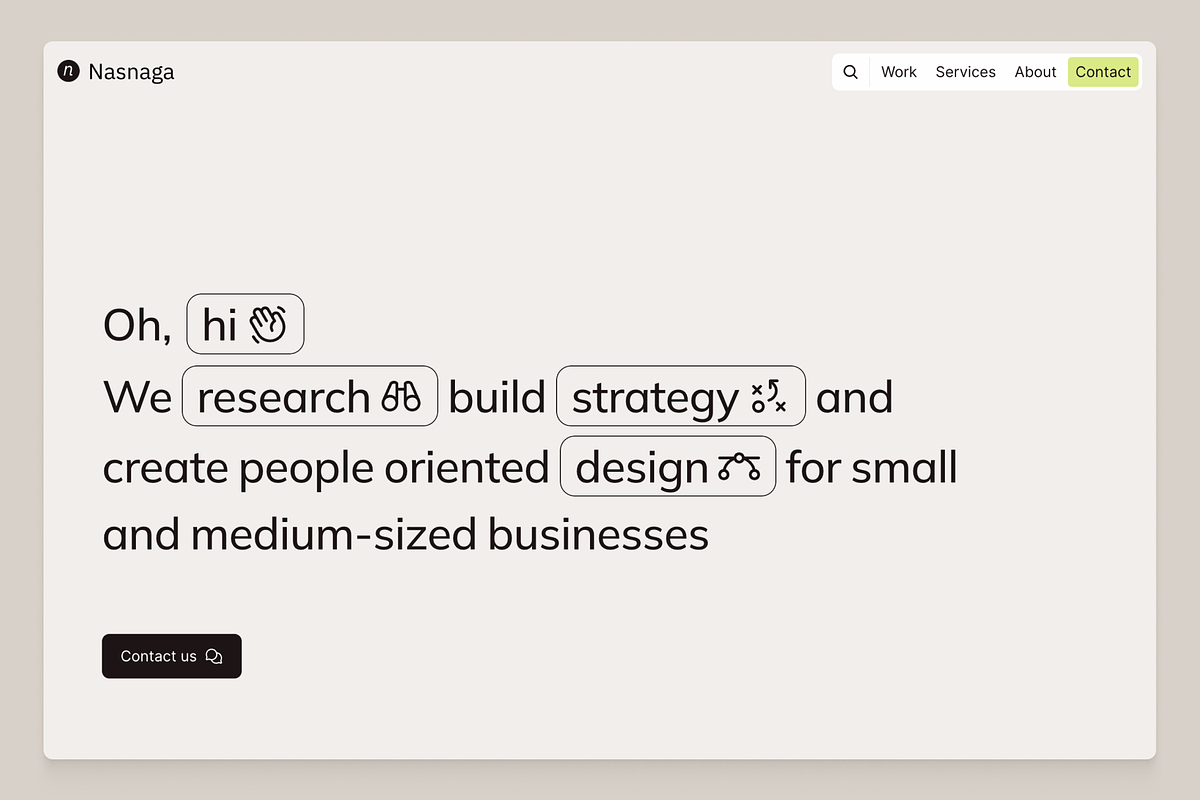 Nasnaga — Template for Framer, a Landing Page Template by Vitalii Radov (Photo 1 of 8)