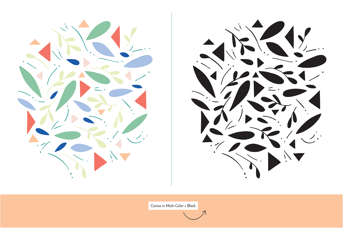 Vector Set Natural Shapes | P.P., an Illustration by Onward Wander Studio