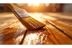 A close-up of a paintbrush applying, a Background Photo by Igor Tichonow