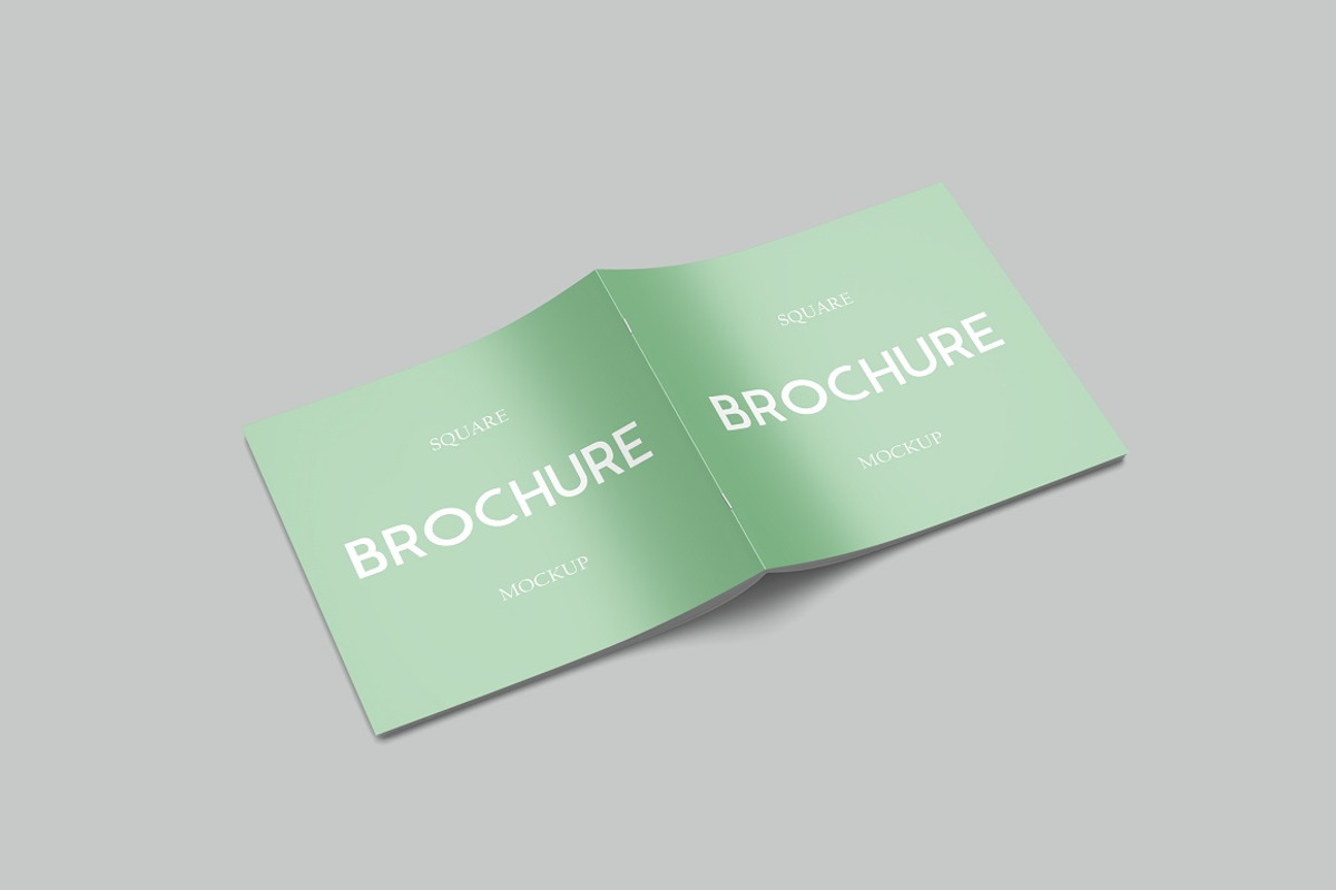 Square Brochure Mockup, a Print Template by graphiccrew (Photo 5 of 9)