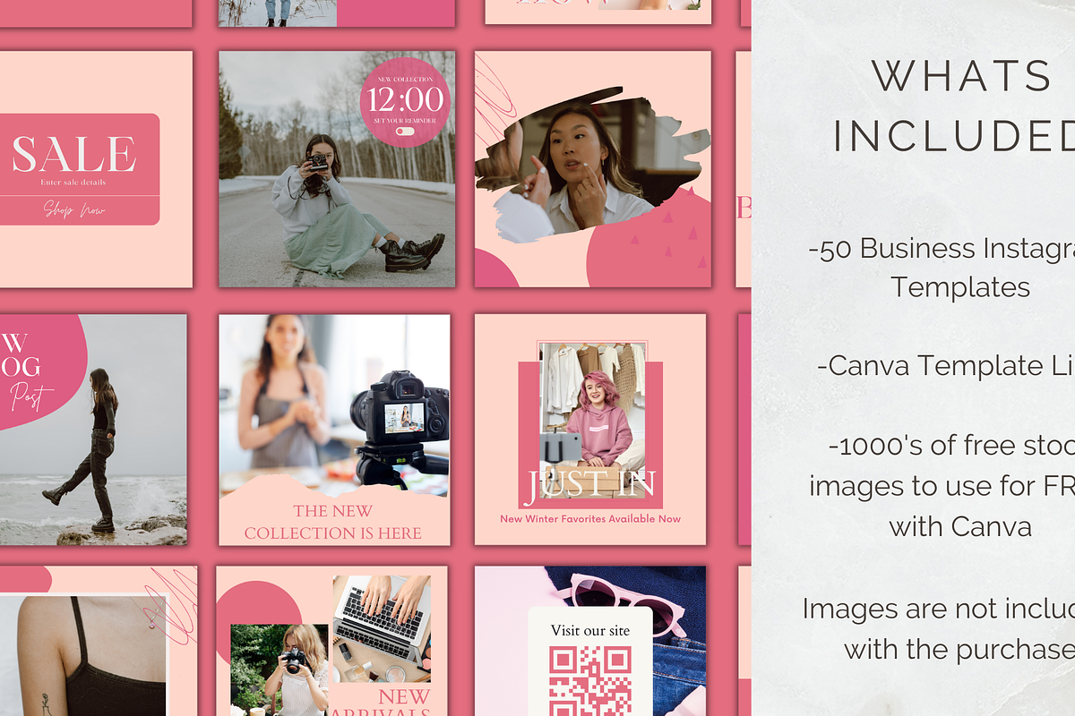 Pink Instagram Template for Business, a Social Media Template by Social Assumptions (Photo 3 of 7)