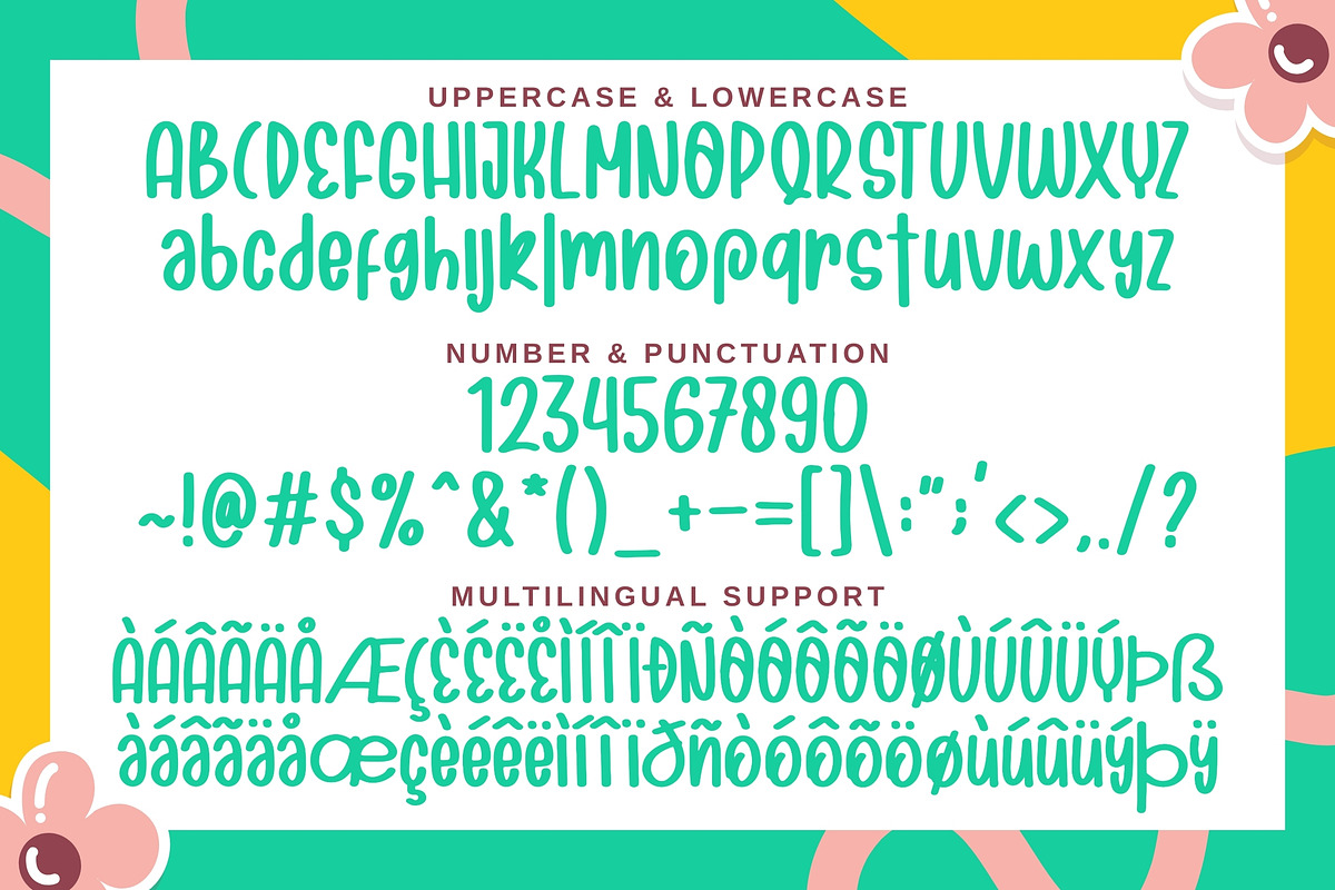 Cute Swile – Fresh & Cheerful Font, a Handwritten Font by socutefont (Photo 9 of 10)