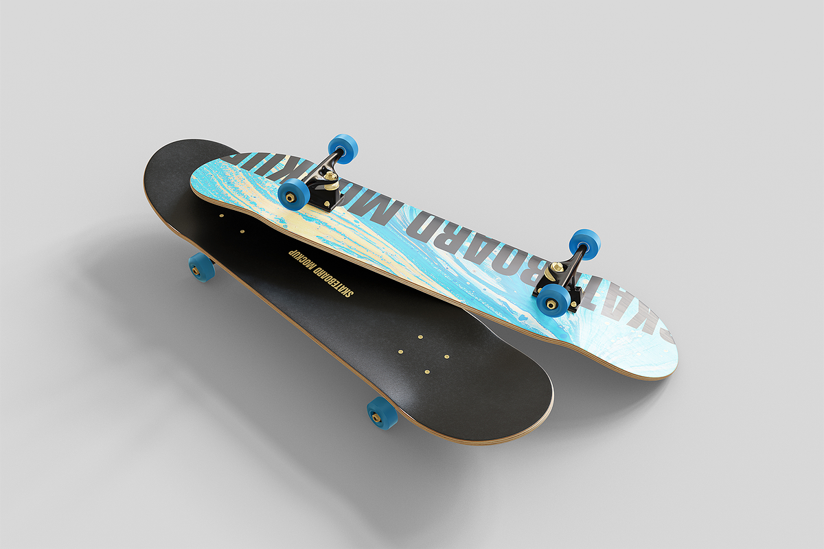 Skateboard Mockup, a Product Mockup by Muhazdinata (Photo 5 of 8)