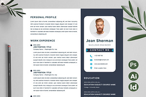 Black White CV, a Resume Template by Attractive Resume