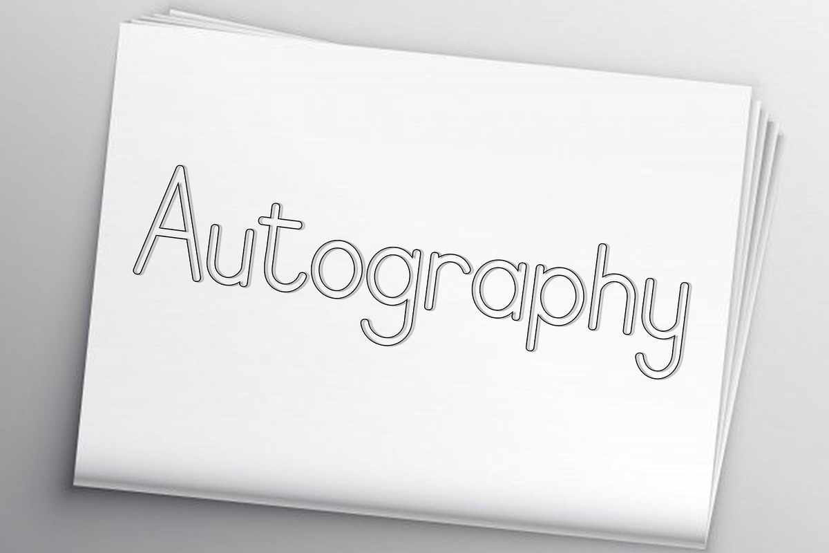 Outline Drawing, a Font by InermediaSTUDIO (Photo 4 of 8)