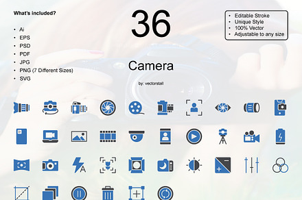 Camera, an Icon by Vector Stall