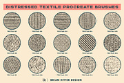 Distressed Textile Procreate Brushes, a Brush Add-On by Brian Ritter Design (Thumbnail 5 of 9)