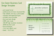 Eco Green Business Card Design, a Business Card Template by Kseniya-Omega (Thumbnail 1 of 4)
