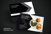 Restaurant Business Card, a Business Card Template by AfzaalGraphics (Thumbnail 1 of 2)