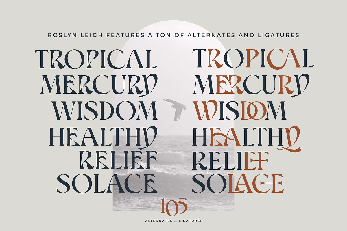 Roslyn Leigh - Display Serif, a Serif Font by 1871 Project (Photo 4 of 17)