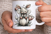 Whimsical Easter Clipart Bundle, an Illustration by Canvas Craft (Thumbnail 4 of 7)