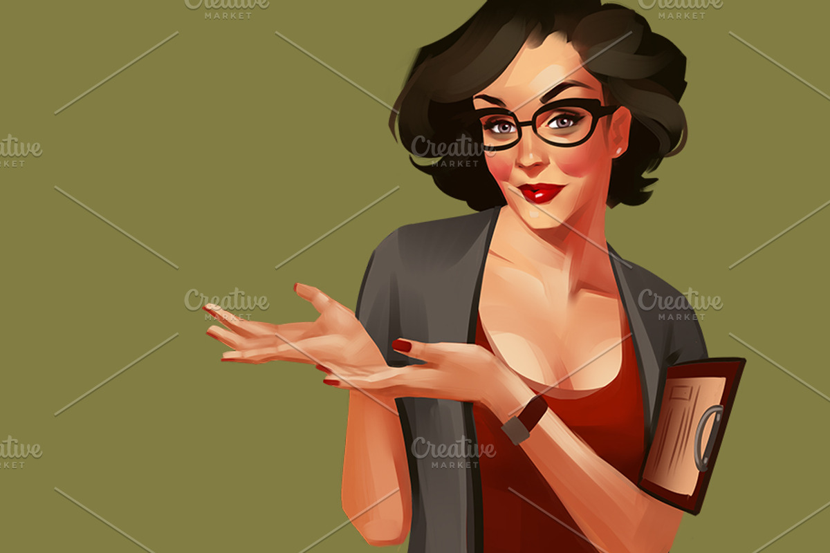 Business Pin-up girls, an Education Illustration by Ira Cvetnaya (Photo 5 of 8)
