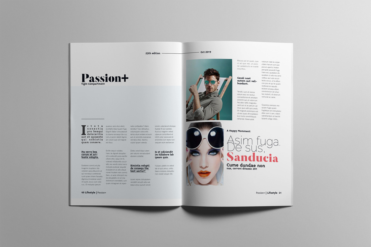 Fashion Magazine Bundle #1, a Magazine Template by Swayang (Photo 24 of 28)