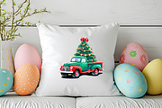 Watercolor Christmas Truck- PNG, an Arts & Entertainment Photo by Wow Magic (Thumbnail 3 of 4)