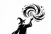 silhouette a mysterious wizard, an Illustration by Amazin_art (Thumbnail 16 of 19)