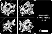 Koi Cartoon Sunglasses Cool Funky, a Background Graphic by LaseredNinja (Thumbnail 1 of 7)