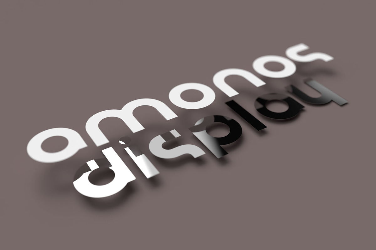 Amonos Display Font Family, a Sans Serif Font by Ryul Davidson (Photo 3 of 15)