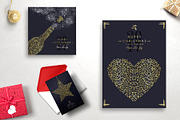 Christmas Gold Line Art Set, a Graphic by Cienpies Design (Thumbnail 4 of 7)